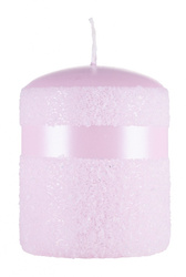 Świeca słupek DONAU HOME Milo, 70x90mm, róż perła