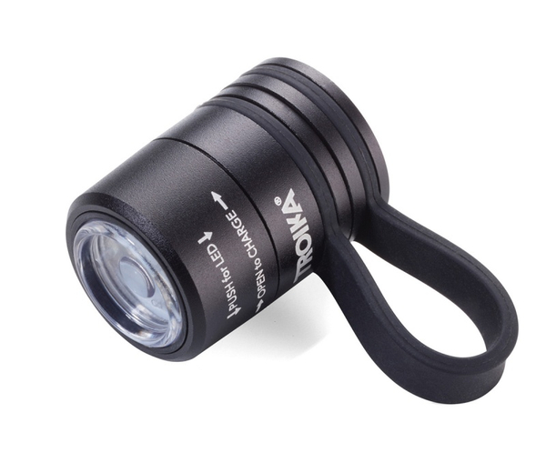 Latarka TROIKA Eco Run, z magnesem, LED, czarna