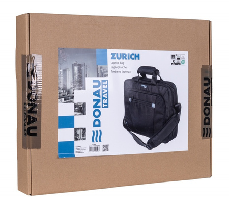 Torba na laptopa DONAU TRAVEL Zurich, 15,6", 12l, czarna