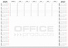 Podkładka na biurko OFFICE PRODUCTS, planer 2026/2027, biuwar 594x420mm A2 ,52k., biała