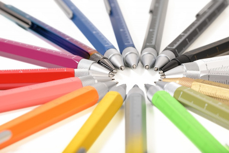 Długopis wielozadaniowy TROIKA Construction, tytan