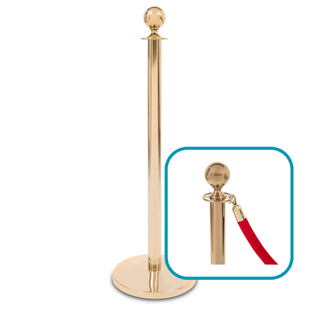 Słupek Linowy Odgradzający Złoty, GOLD