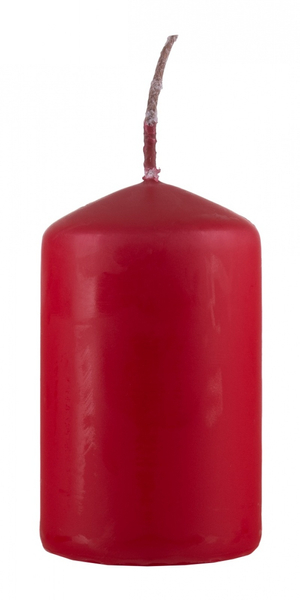 Świeca słupek DONAU HOME Spiced Christmas, 40x70mm, 4 szt., ciastka korzenne, czerwony