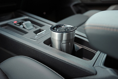 Kubek termiczny TROIKA Cup-uccino, 300ml, stalowy, czarny