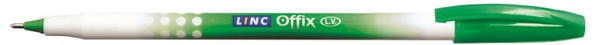 Długopis LINC Offix, śr. kulki 1mm, gr. linii 0,33mm, zielony