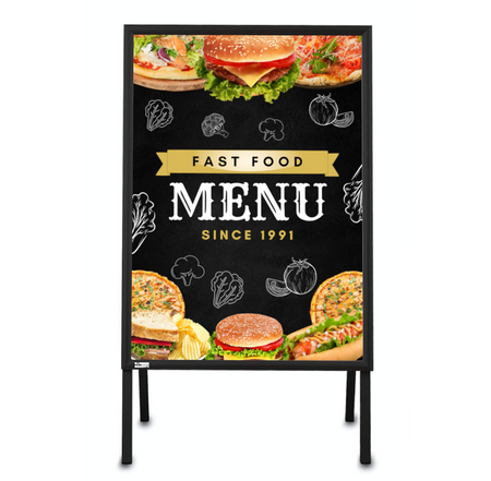 Potykacz BLACK 25 mm - plecy z blachy, A2