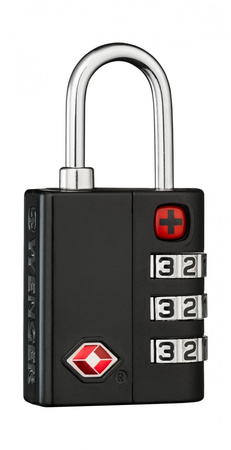 Kłódka z zamkiem szyfrowym WENGER, czarna