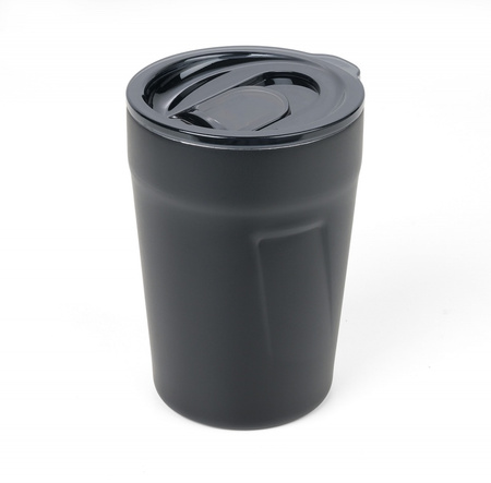 Kubek termiczny TROIKA Cup-uccino, 300ml, stalowy, czarny