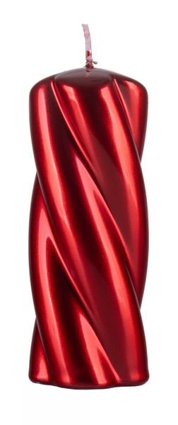 Świeca słupek DONAU HOME Laval, 50x130mm, rubin