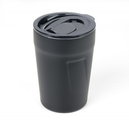 Kubek termiczny TROIKA Cup-uccino, 300ml, stalowy, czarny