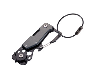 Brelok TROIKA Toolinator, 10 funkcji, stal nierdzewna, tytantowy