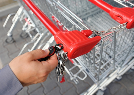 Brelok TROIKA Parcel Cut & Cart, 9 funkcji, czarno-czerwony