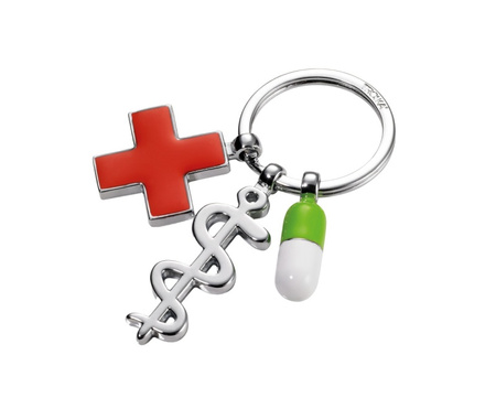 Brelok TROIKA Get Well, 3 charmsy, emaliowany metal