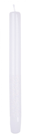 Świeca stołowa DONAU HOME Onyx, 22x250mm, 4 szt., biały