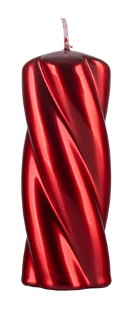 Świeca słupek DONAU HOME Laval, 50x130mm, rubin