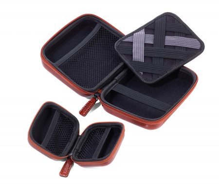 Zestaw etui TROIKA Onpack, 2 szt., brązowe