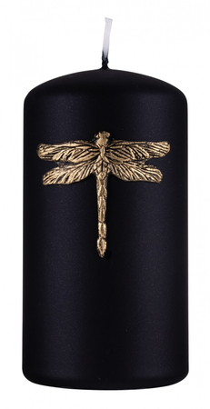 Świeca słupek DONAU HOME Ważka, 70x130mm, czarny